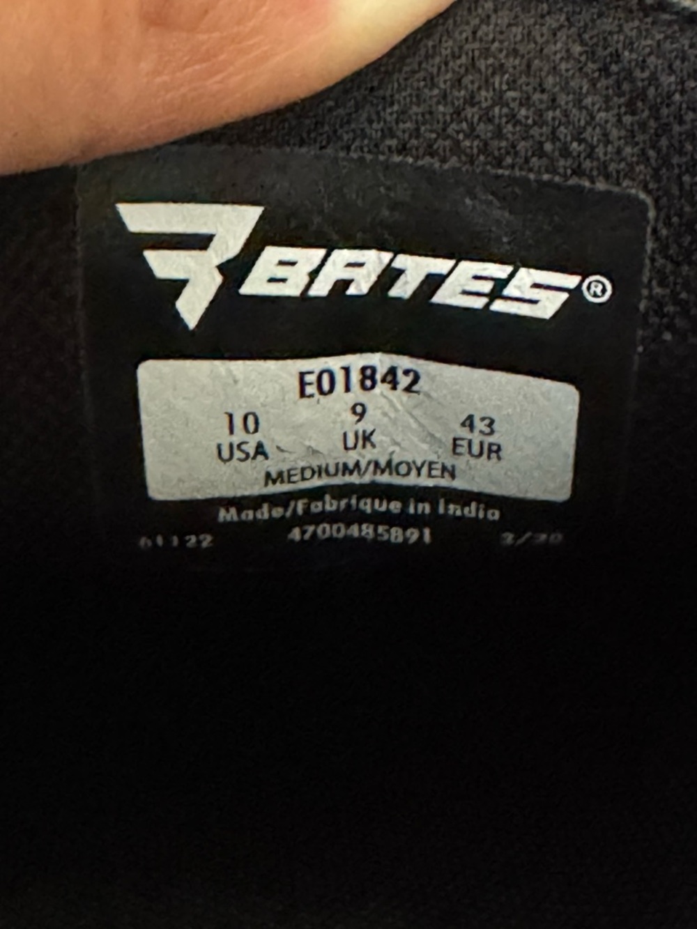 Men's Bates Sentry High Gloss Oxford Shoes - E01842 - Picture 3 of 3